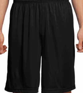 BOYS BB ADULT SPORT-TEK SHORTS (BLACK)