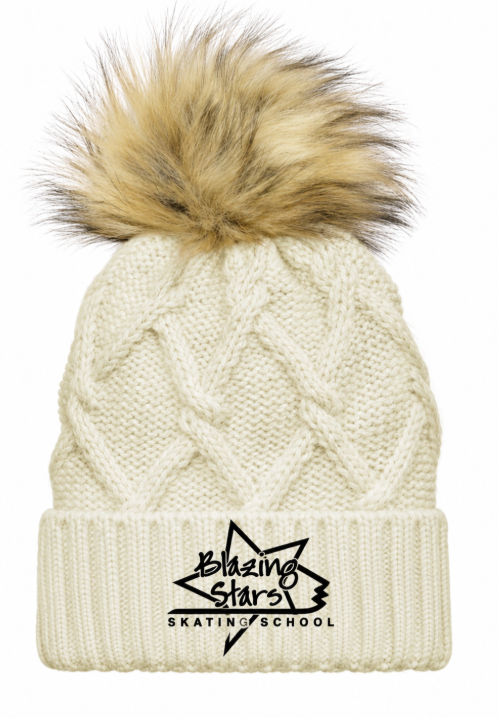 BZ Faux Fur Pom Beanie