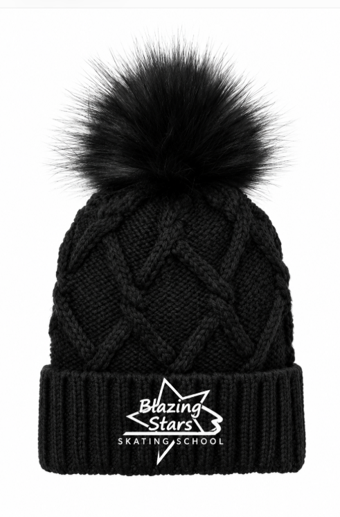 BZ Faux Fur Pom Beanie